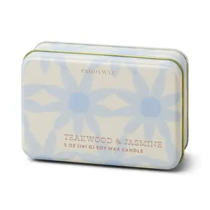 Teakwood & Jasmine - 5 oz Tin Candle