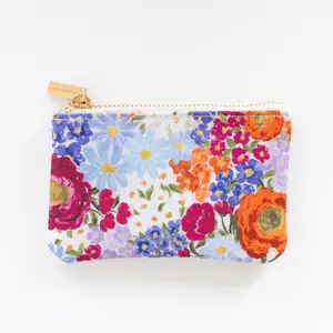 Floral Coin Pouch - bright colorful coin purse/wallet perfect for carrying small necessities for on the go!