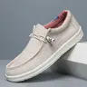 Men's Casual Flat Slip-On Driver Loafers, Patriotic Print Lining, Breathable Lightweight, Durable Casual Shoes, for Outdoor Walking & Driving, All Seasons