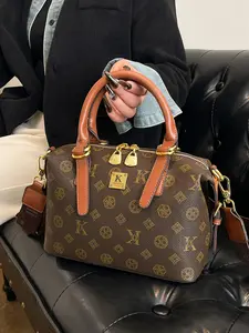 High-End Women's Handbag 2026 New European and American Fashion, Vintage Print Crossbody Bag, Everyday Crossbody Bag, Trendy Shoulder Bag, Stylish Female Bag
