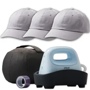 Cricut Hat Press Heat Press Machine with 3 Hat Blanks