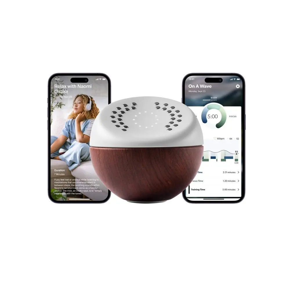 Hyperice Core Premium Smart Meditation Trainer, Stainless Steel, Therapy