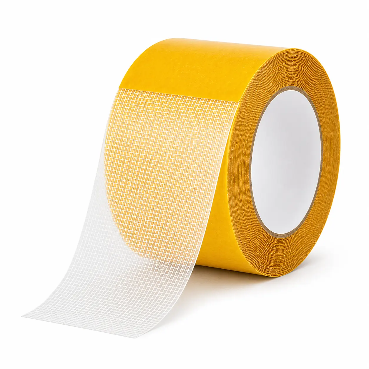 Heavy-Duty Transparent Double-Sided Mesh Tape, Strong Waterproof Removable Adhesive Tape, No Residue for Carpet, Rugs, Wallpaper and Home Use