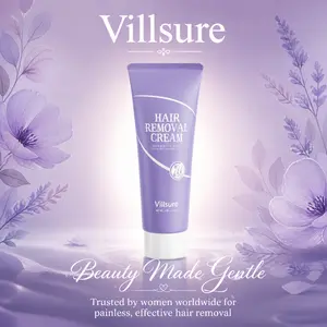 Achieve Smooth Skin with Villsure 2-Pack Depilatory Cream – Gentle & Painless for Sensitive Skin, Quick-Acting, Easy to Use