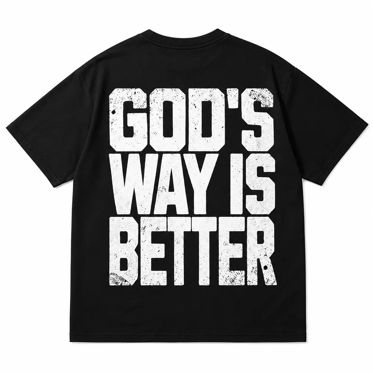Christian Soft Cotton Graphic Hoodie - "God's Way Is Better" Graphic Print, Cotton Loose-Fitting Casual Pullover Sweatshirt, Sports & Outdoor Comfortable Lounging Top