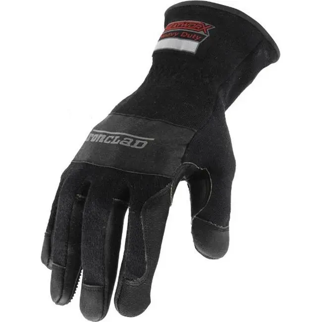 Ironclad HW6X-02-S Heatworx Extreme Work Safety Gloves - Small, Cuffed Gauntlet, Kevlar Blend, 30% Stretch Nylon, 3D Molded Silicone Rubber, Heatproof, Cut Resistant, Abrasion Resistant, Anti Slip, For Foundry Automotive/Metal Use