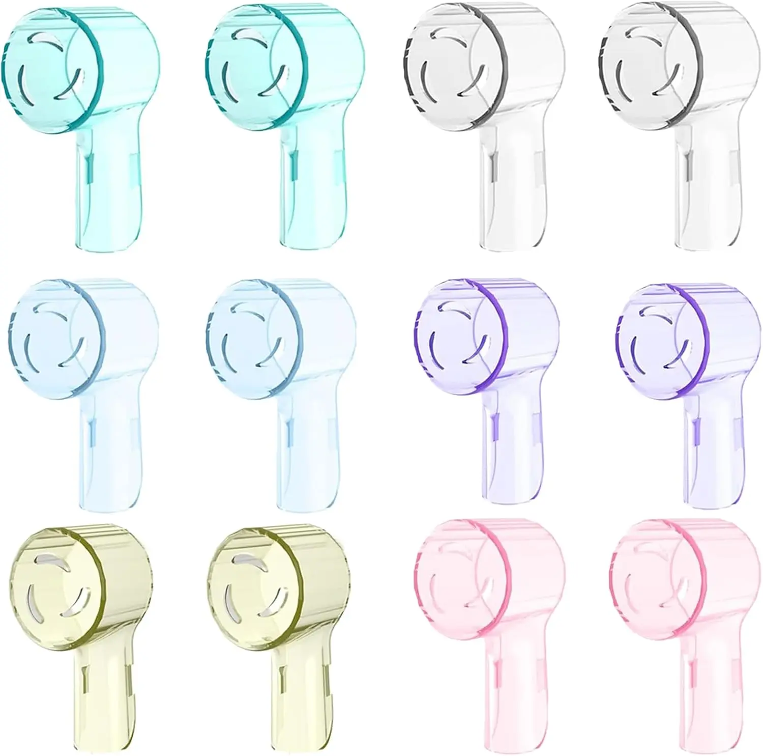 12 Pack Toothbrush Cover Compatible with Oral B Replacement Heads, Brush Cover Caps for Oral B Pro1000 Electric Toothbrush Head, iO Toothbrush Head Cover Round Tooth Brush Caps, Dust Cover Protector
