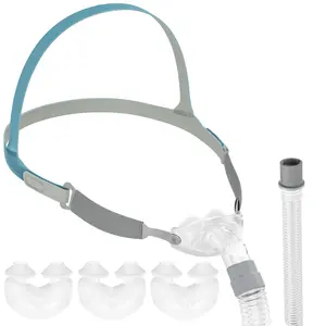 CPAP Nasal Pillow Mask Kit P2, Compatible with Resmed, 3 PCS Nasal Pillow Set with Headgear, Frame and Short Tube for Daily Replacement