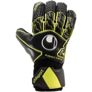 Uhlsport Kid's Supersoft Goalkeeper Gloves Black/Yellow