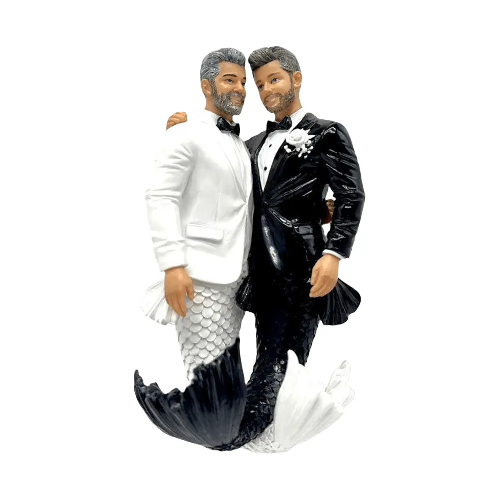 December Diamonds Merman Decor Figurine - Oh Happy Day Theme, Animal Design, Ornaments with Tail for Home & Festive Decorations