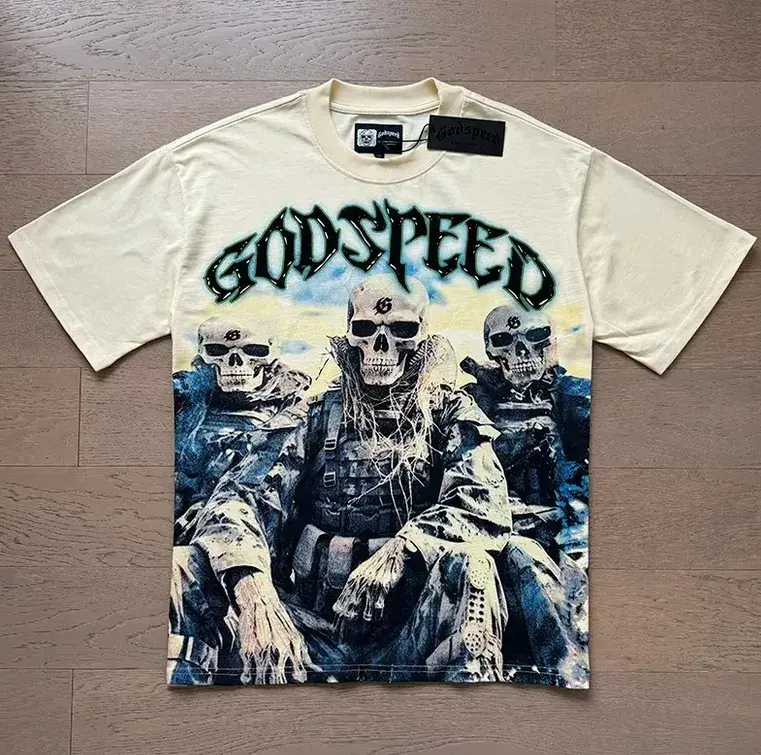 Godspeed 3 Soldiers Offwhite Tee (Godspeed)