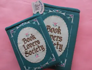 Book Society Embroidered Book/Kindle Sleeve