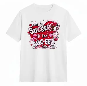 Bucees Im A Sucker For Bucees 2026 Valentines Shirt, short sleeved, crew neck, for men and women, ideal Valentine's Day gift