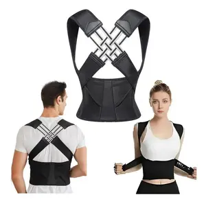 Neck & Back Pain Relief Posture Corrector - Adjustable Anti-Hunchback Brace with Spine Alignment Support |   Ergonomic Upper Back Aid for Office Work, Home & Studying Healthcare Tool