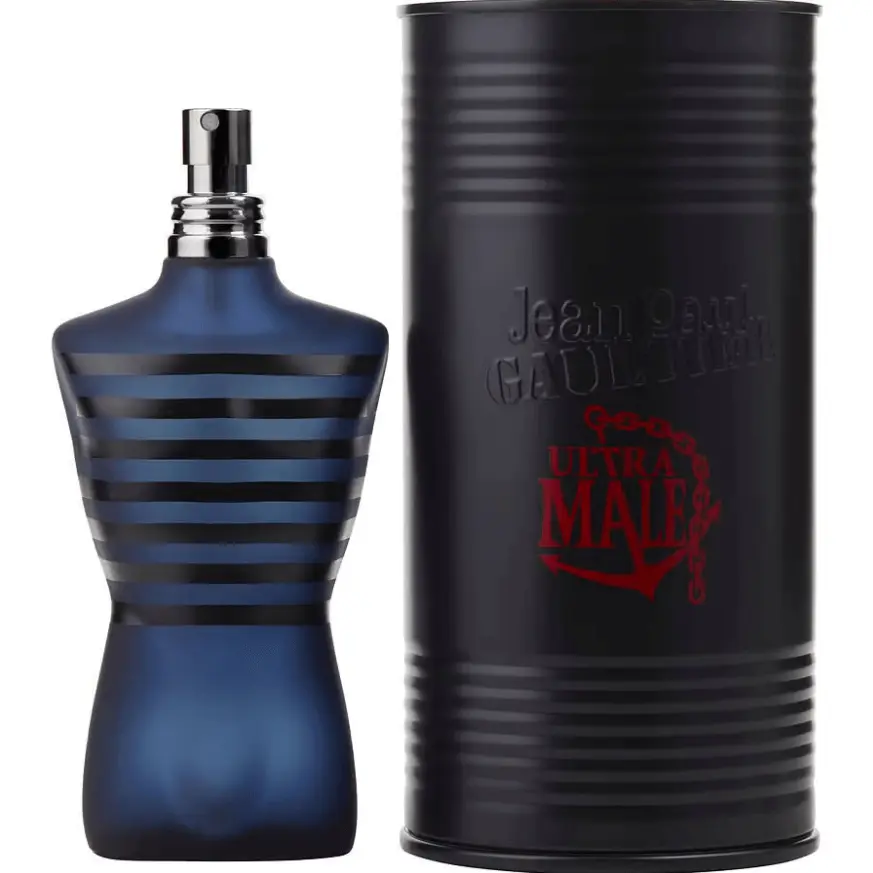 Jean Paul Gaultier Ultra Male Intense Eau de Toilette - Men's 4.2 oz Citrus Spicy Cologne Spray, Minty Fresh, Fruity, Lavender, Pear Notes, Masculine Men's Fragrance Parfum, Single Item