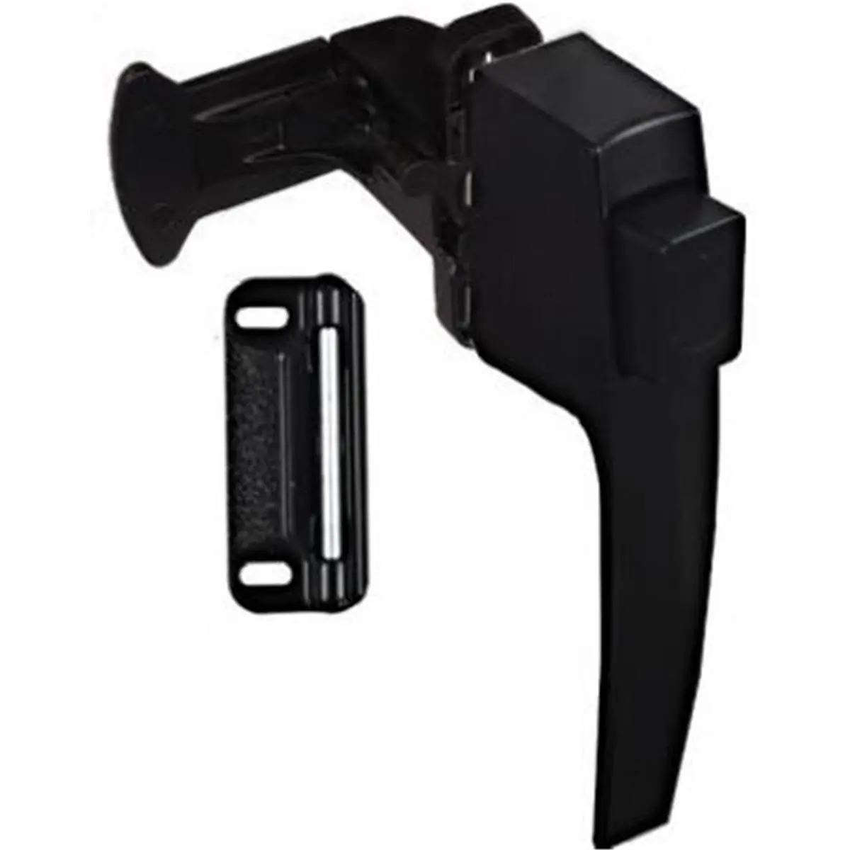 N178-392 Satin Black Push Button Latch
