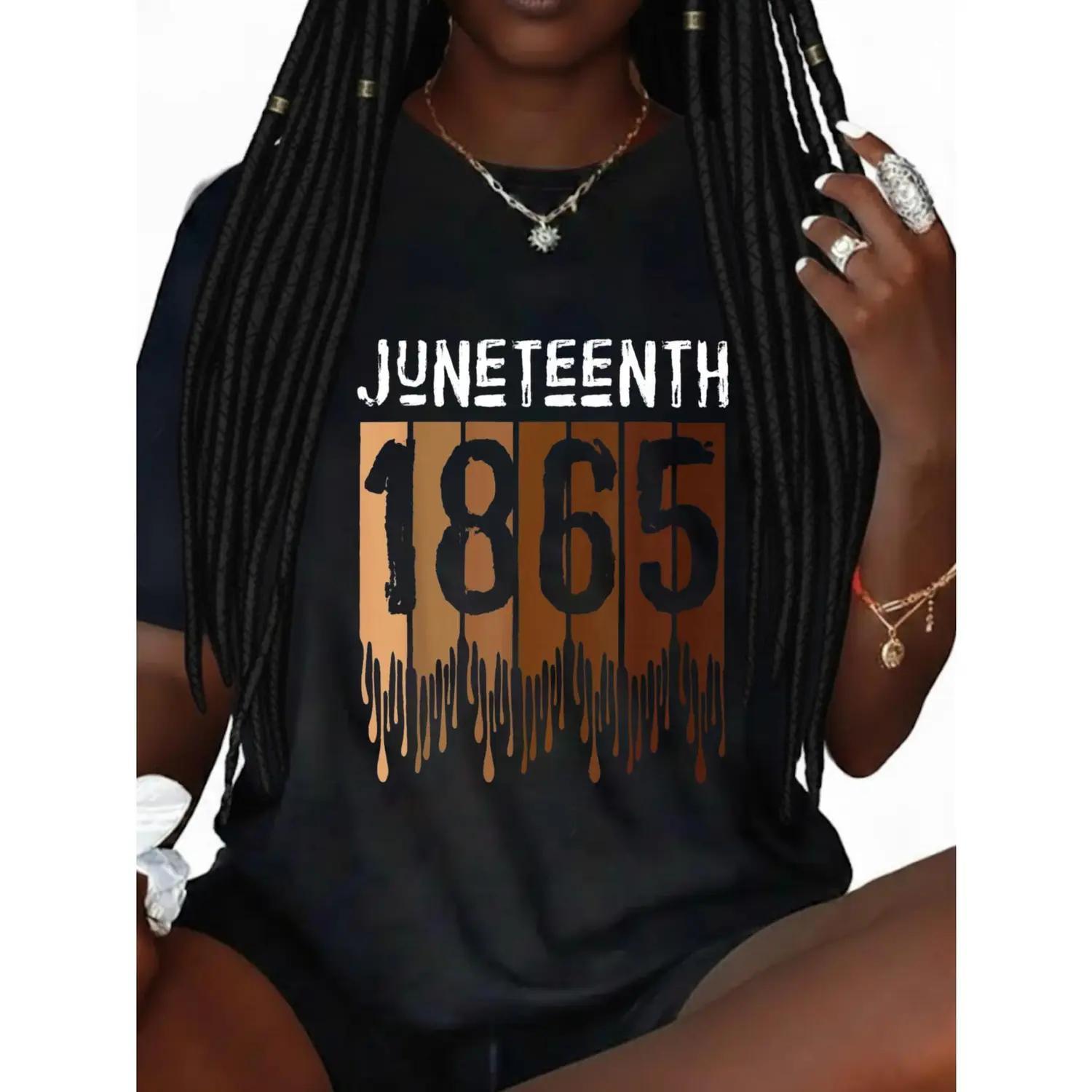 Juneteenth Freedom Day Melanin Cotton T-Shirt for Men and Women Celebrating Emancipation