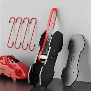 Heavy-Duty Brake Caliper Piston Press Tool-360° Swing Ratchet Hand Wrench with Car Brake Pad Spreader,Universal Expander for Single,Twin and Quad Piston Disc Brakes,Fast Brake Repair Tool for DIYers and Mechanics Truck Vehicle,Portable Press-Fit Wrench