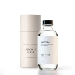 Hotel Diffuser Oil Inspired by The White Tea Scent - Premium Fragrance Oil No. SA62489172 for Ultrasonic and Waterless Diffusers - 120 mL, 4 fl oz