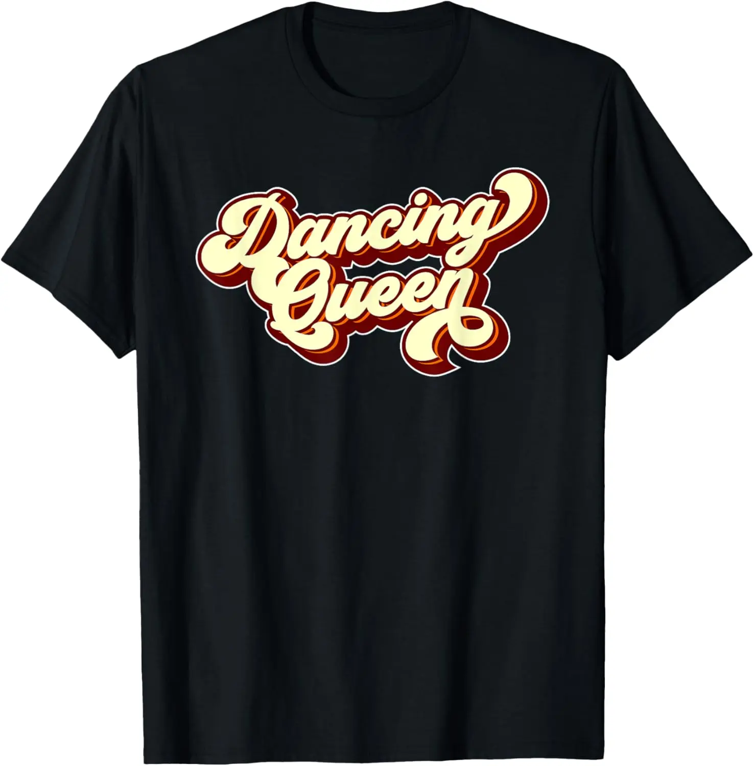 Dancing Q.ueen 70s Disco Summer Casual Shortsleeve Cotton T-Shirt