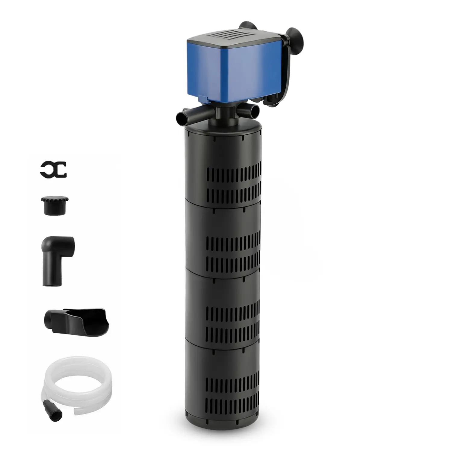 Aqua Dream 660GPH Submersible Aquarium Water Pump - 120V AC-60Hz Power Supply, 3-in-1 Filtration, Circulation, Aeration, Quiet Operation, Horizontal/Vertical, Secure Suction Base, Tool-Free Setup, Aquarium Accessories for Freshwater Tanks, Aquaponics, Oxy