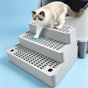 BC pacific Self Cleaning Litter Box with 3-Layer Step | No Tracking, No Mess