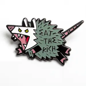 Eat The Rich Enamel Pin