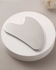 Gua Sha facial tool, enlarged and thickened stainless steel facial Gua Sha massage tool, facial relaxation massage tool. For Face Chin / Mirror Light