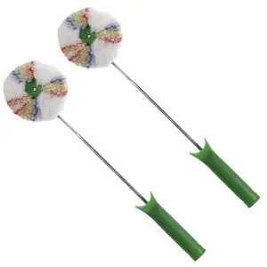 Konex Long Handle Corner Paint Roller for Precise Corner & Nook Painting - 2-Pack