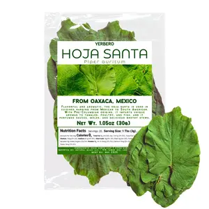 Yerbero Whole Dried Hierba Santa Leaves 1.05 oz (30 g) | Premium Hoja de Hierba Santa Entera | 100 Percent Natural Mexican Pepper Leaf (Acuyo) | Ideal for Tamales, Moles, Pozole, and Traditional Dishes