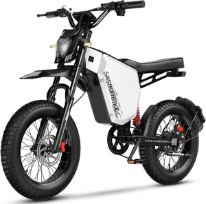 3000W Motor Peak Electric Bike for Adults, 52V 35AH 45MPH+ Ebikes for Adults,20" Fat Tire Electric Dirt Bike,100 Miles Mountain Off-Road E Dirt Bike,Dual Hydraulic Brakes UL Certified