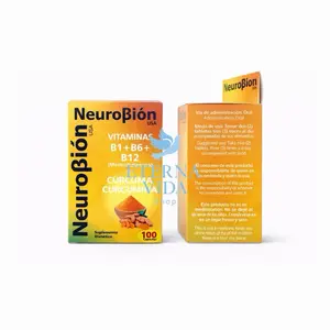 Neuro Capsules with Turmeric B1 B6 B12 Vitamins 100 Count Dietary Supplement