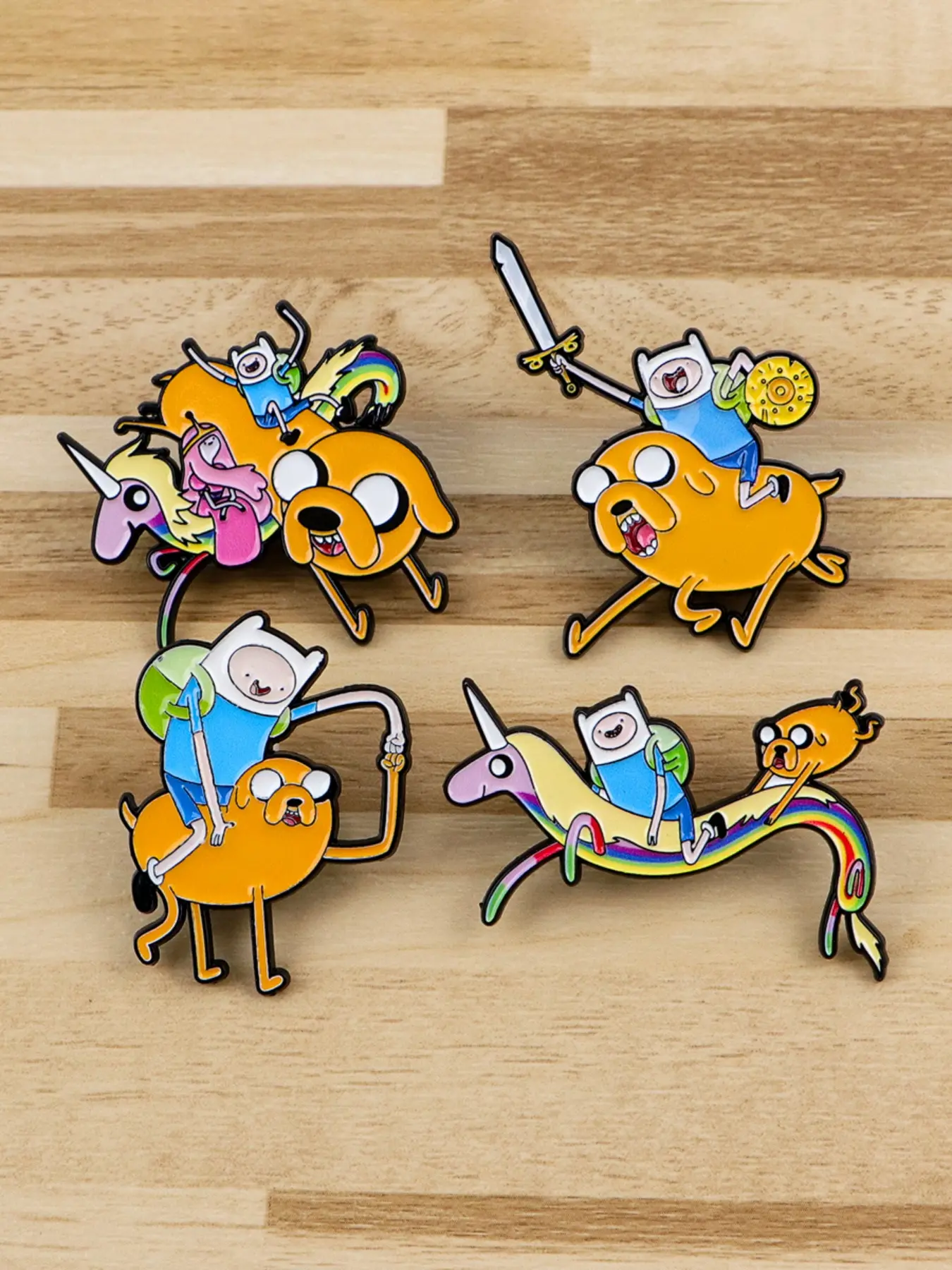 4pcs/set Cute Fun Collectible Adventure Cartoon Movie Enamel Brooch Pins, Women&Men's Fashion Jewelry Accessories for Sweaters Hats Backpacks,Perfect Gifts for Her