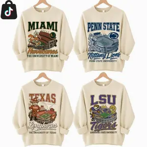 [Sale off 50%] Custom Team College Full Team Vintage Sand Sweatshirt – Football College Mascots Tee – Unisex Throwback Sports Shirt 0OP