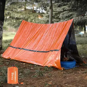 3-Second Pop-Up Triangular Tent with 3-Layer Aluminum Coating | Waterproof & Windproof | Includes Emergency Whistle & Paracord | Ideal for Solo Camping/Hiking/Biking | Instant Shelter for Outdoor Adventures Portable Outdoor Equipment Rainproof Tent