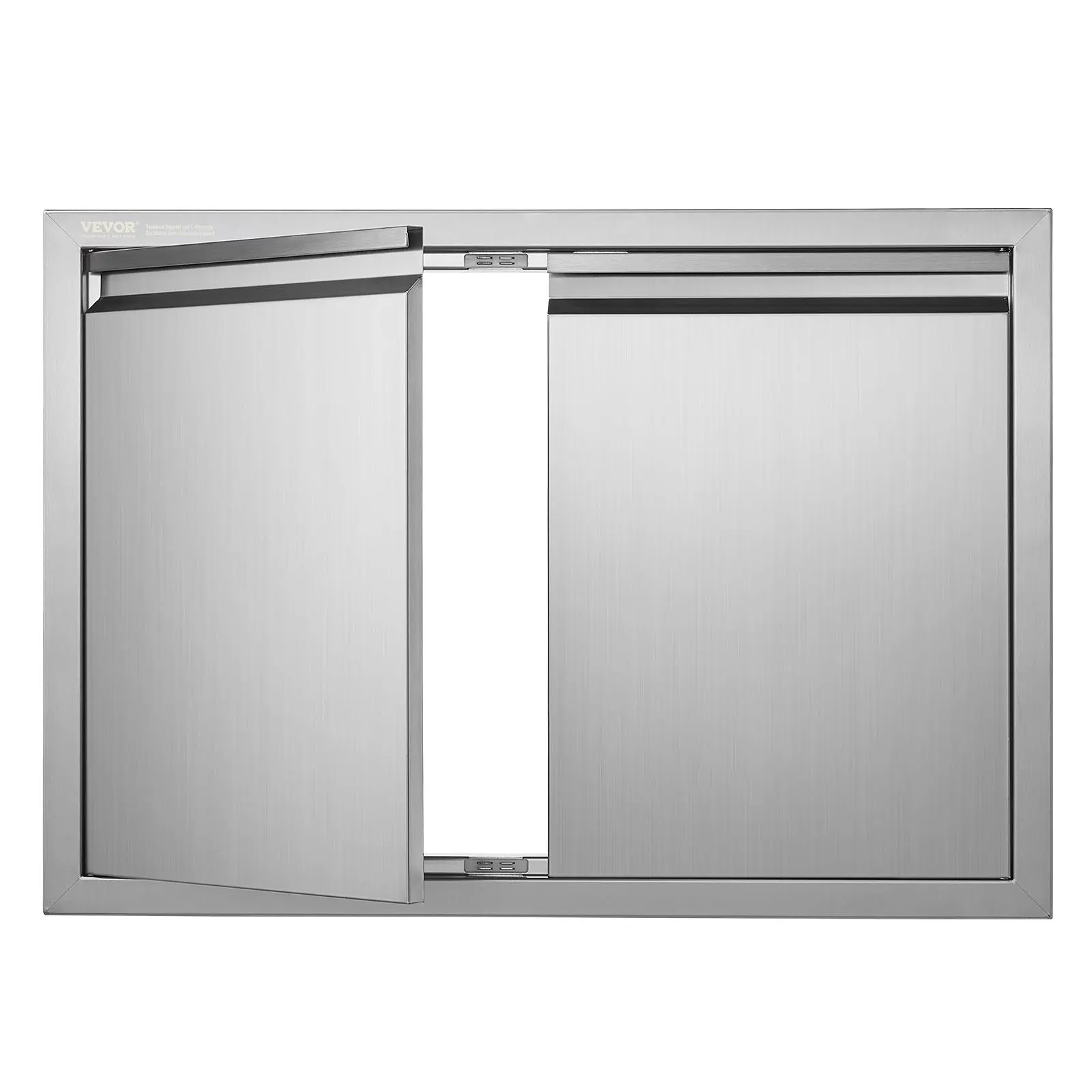 【Summerfinds】VEVOR BBQ Access Door, 30W x 21H Inch Double Outdoor Kitchen Door, Stainless Steel Flush Mount Door, Wall Vertical Door with Recessed Handles , for BBQ Island, Grilling Station, Outside Cabinet