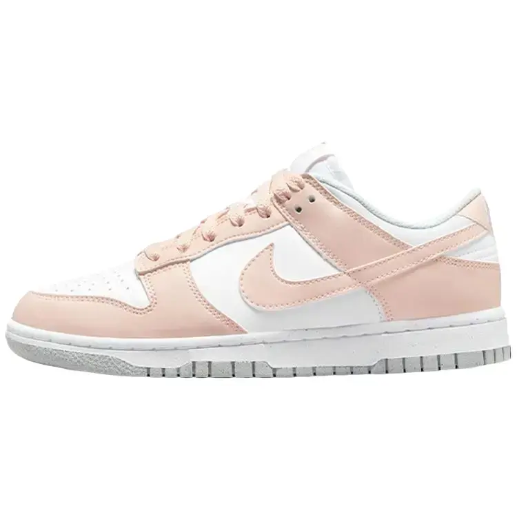 NIKE Women's Dunk Low Next Nature Athletic Trainer, Sports Shoe, Sports Footwear - Pale Coral, Rubber, Sporty Chic