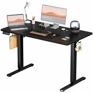 Ergonomic Height Adjustable Table with T-Shaped Metal Bracket Modern Computer Workstations Black for Home Office Standing Game Splicing Boards escritorio moderno adjustable height spot standing desk