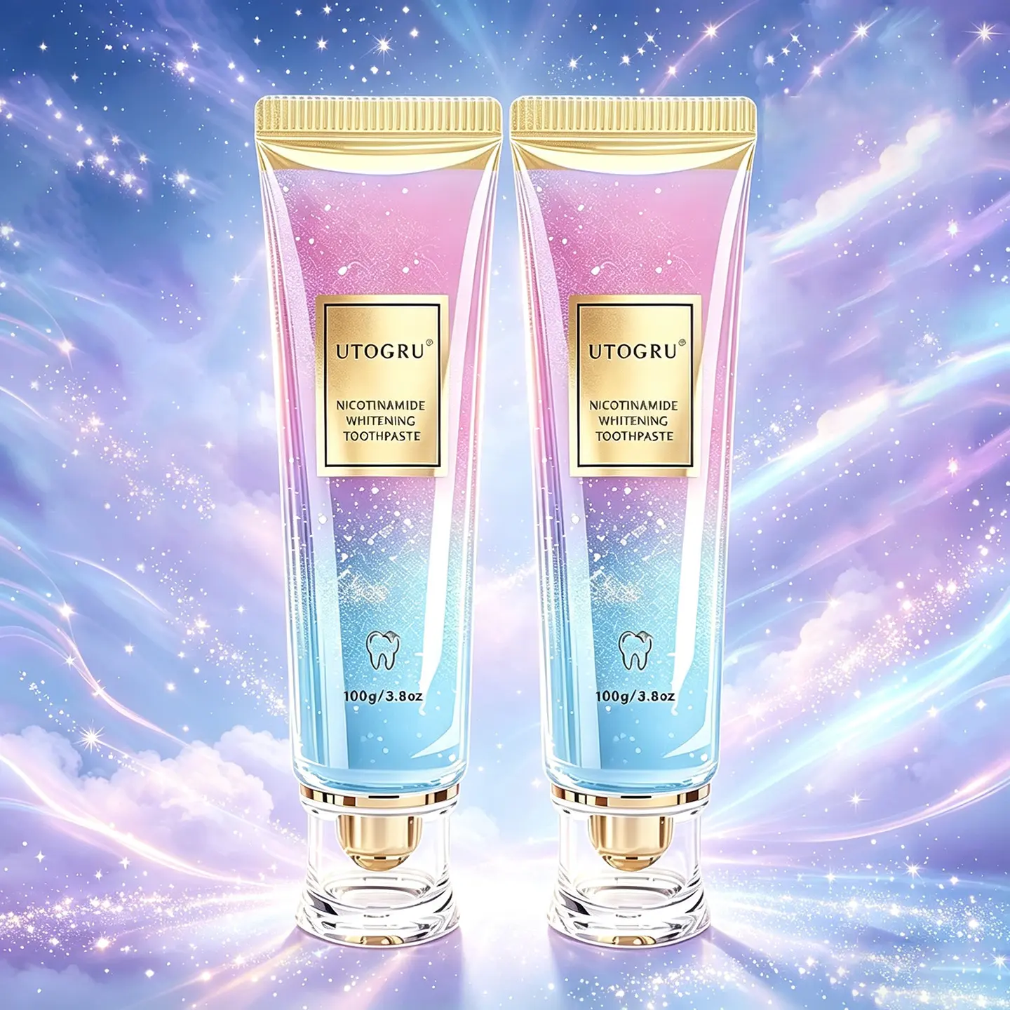 Newest fast-actingwhitening formula Niacinamide Toothpaste's--derived from natural mint and aloe extracts--Teeth Whitening Toothpaste，Targets Oral Bacteria