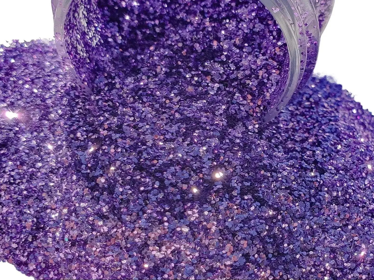 Lilac - purple Metallic Polyester Glitter, 2 oz. jar or bag - High Quality, UV and Solvent Resistant for Tumblers, Resin Art and more