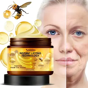 Instant Firming Cream with Bee Venom, Retinol, Collagen, Hyaluronic Acid, Deep Moisture, Anti-Wrinkle, Suitable for All Skin Types, 120g