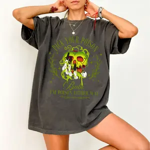 Pick Your Poison Halloween T-Shirt, Poison Shirt, Halloween Tee for Fans, Tops Womenswear Cotton