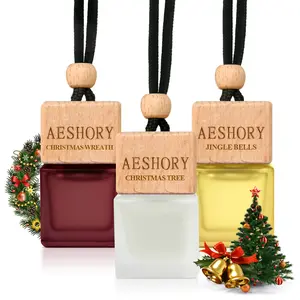 Aeshory Car Air Freshener Hanging - 3-Pack,Christmas Collection Car fresheners long lasting, Car Air Freshener for Women and Men, Premium Car Aromatherapy Essential Oil Diffuser Gift Set