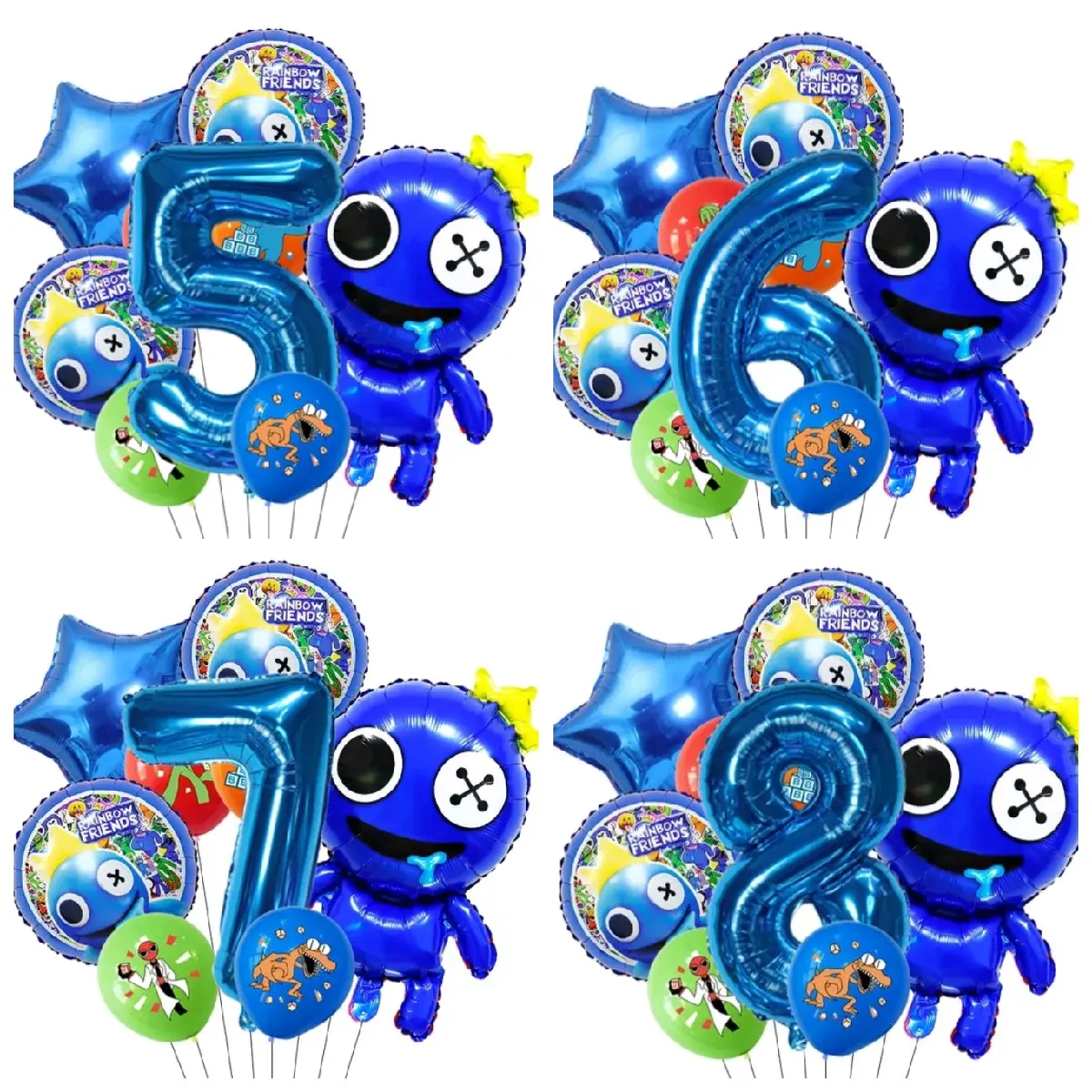 10PC RAINBOW FRIENDS BALLOONS PARTY SUPPLIES 10PC RAINBOW FRIENDS BALLOONS PARTY SUPPLIES