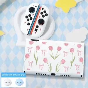 Suitable for Nintendo Switch 2 case,removable cover,TPU soft shell,comes with two thumb joystick caps,2025 new model,7-inch protective case,the best choice for Switch 2 players,multiple colors available,perfect for Christmas/Halloween/gifts