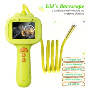2026 Easter Gifts Endoscope Borescope Snake Camera Kid's STEM Toy with 2.4" Screen 8 LED Lights IP67 Waterproof Science Exploration Edu Toy for Boys Girls Age 4-13 Birthday Christmas New Year's Gift Discover Flexible Tube with Storage Case