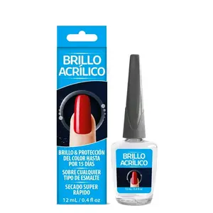 Brillo Acrilico 12 mL Super Rapid Drying Nail Polish Gloss & Protection for up to 15 Days on Any Nail Polish Type