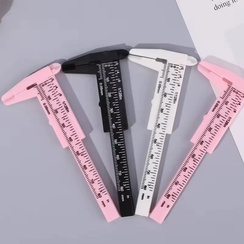 Compact Eyebrow Mini Measuring Tool - Cosmetic Makeup Precision Tool for Eyebrow Measure-Shape