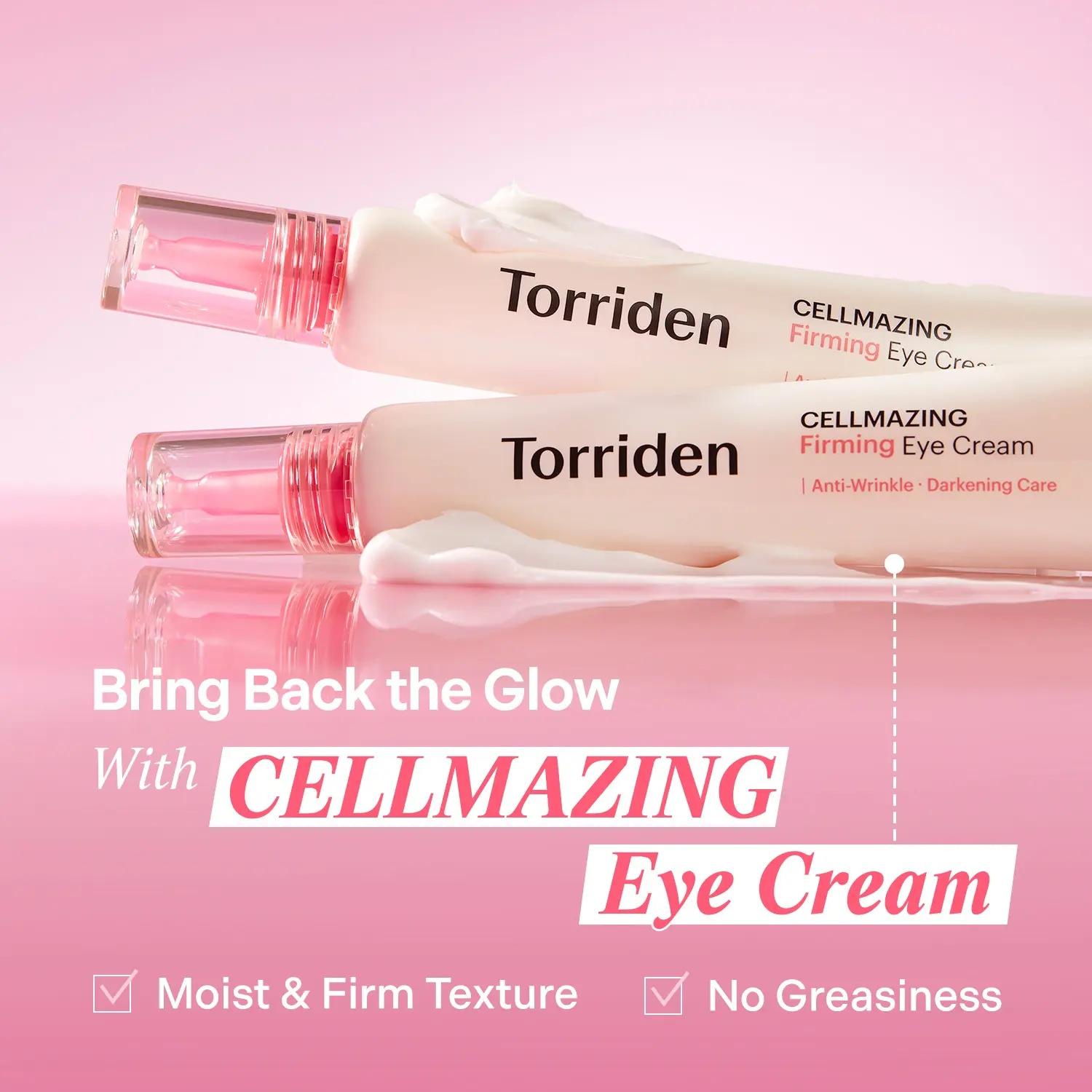 CELLMAZING Collagen Firming Eye Cream 30ml / 1.01 fl. oz. | Dual Care Eye Cream for Wrinkles, Dark Circles with 5D Collagen Complex