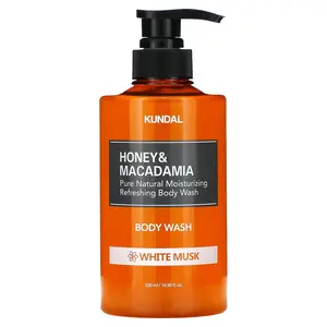 Kundal Honey & Macadamia, Body Wash, White Musk, 16.9 fl oz (500 ml)